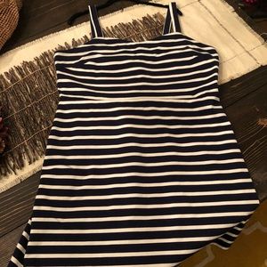 Navy striped dress